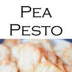 Delicious Pea Pesto Recipe made with frozen peas for a delectable sauce or dip! | Easy Pesto Recipe with Frozen Peas #appetizer #pesto #peas #dip #healthy #stpatricksday #LMrecipes