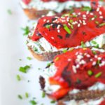 Red Bell Pepper Toasts