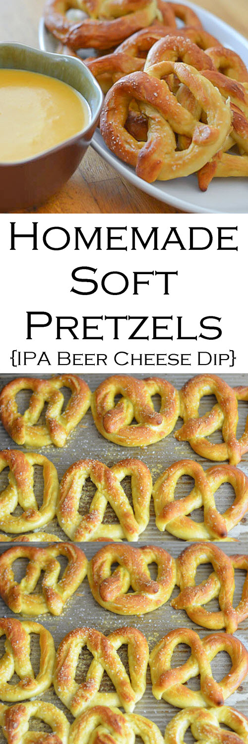Soft Pretzels w. IPA Beer Cheese Dip Fall Foods