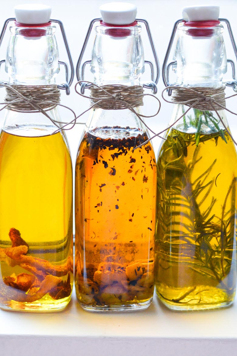 Homemade Gift Idea - Infused Olive Oils