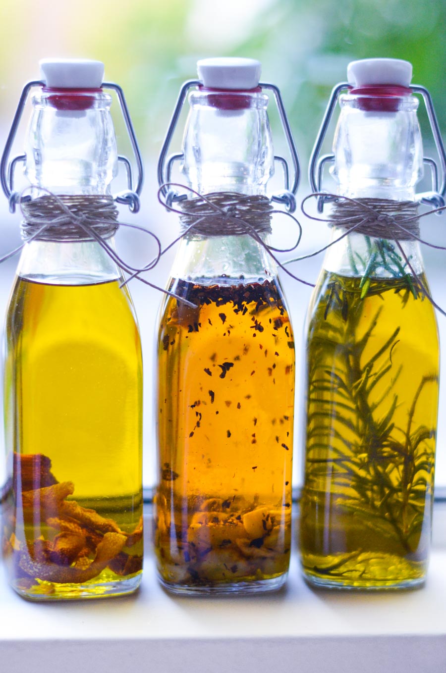 Homemade Gift Idea - Infused Olive Oils