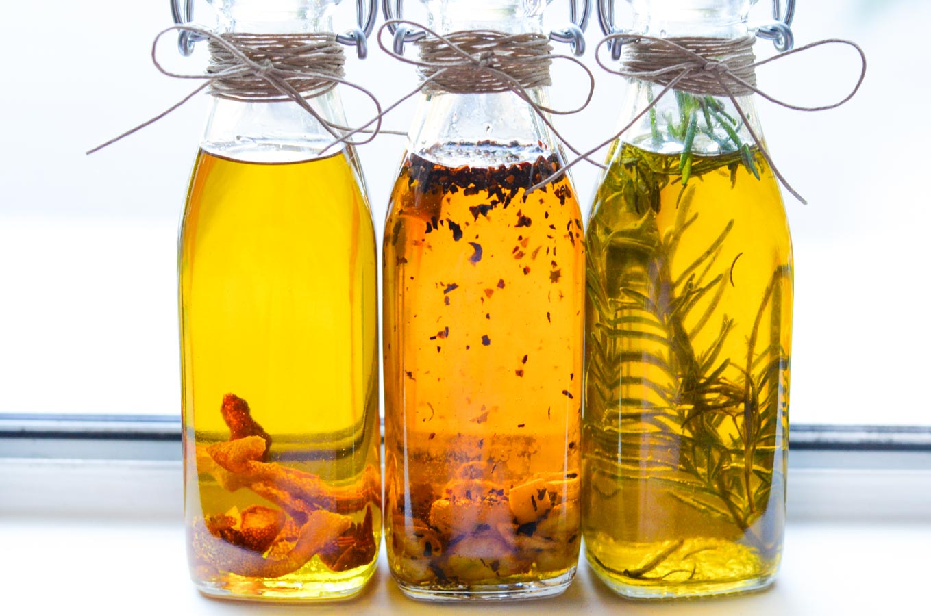 Homemade Gift Idea - Infused Olive Oils