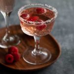 raspberry rosé cocktail