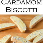 Delicious and Easy Recipe for Cardamom Hazelnut Biscotti Cookies. This low fat biscotti recipe doesn't contain butter and give you a perfectly crumbly and crunchy cookie to enjoy with coffee or tea. #cookies #cookierecipe #dessert #cardamom #hazelnut #biscotti #coffeetime #LMrecipes #foodblog #foodblogger