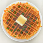 Savory Cornmeal Waffles - Cheddar + Chive