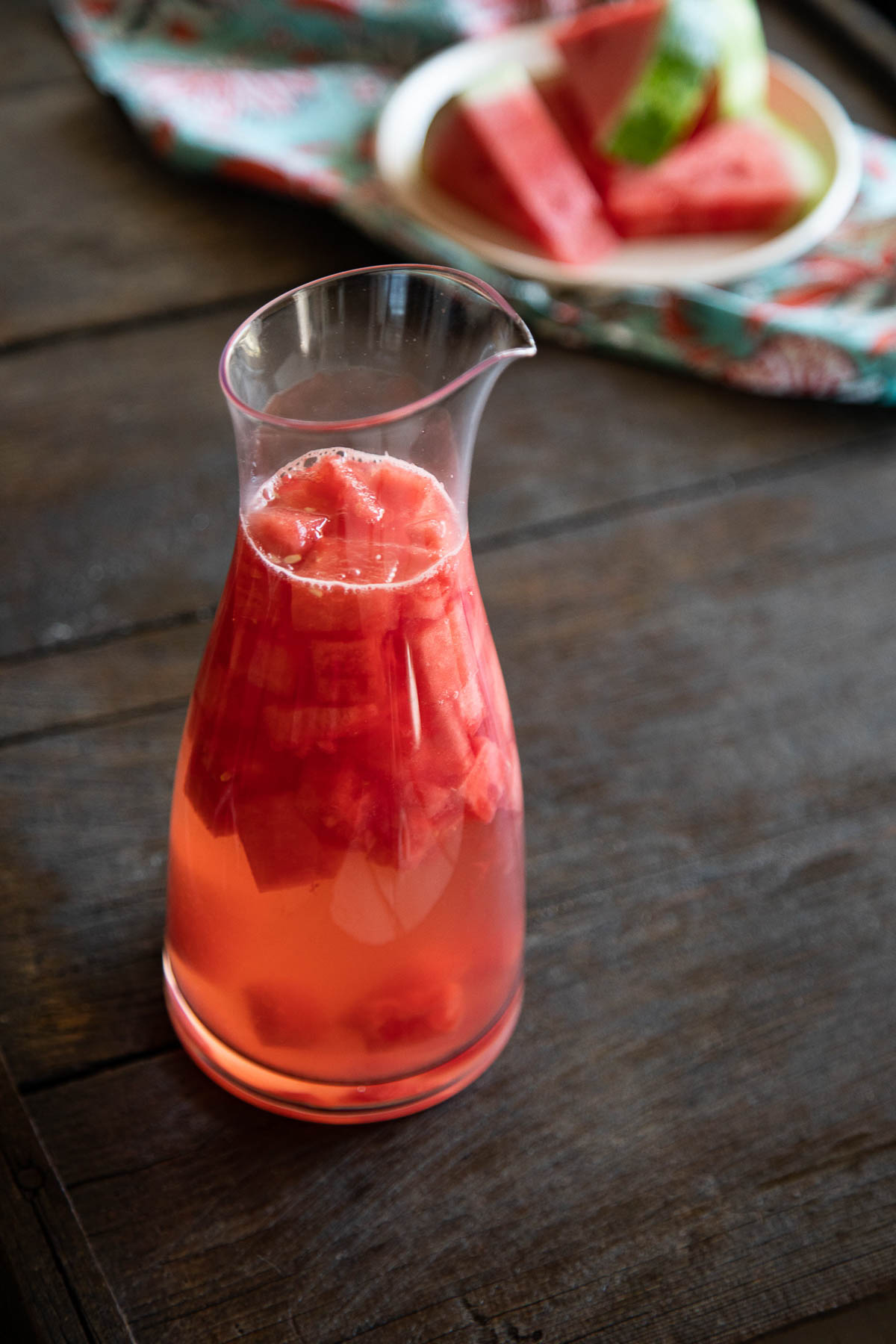 Watermelon Sangria in Pitcher