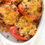 Homemade Stuffed Bell Peppers with Rice