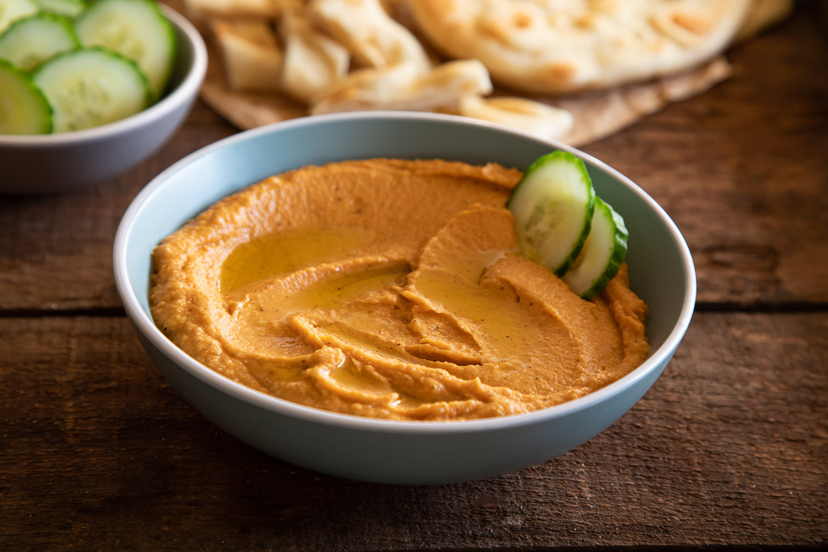 Sweet Potato Hummus without Tahini