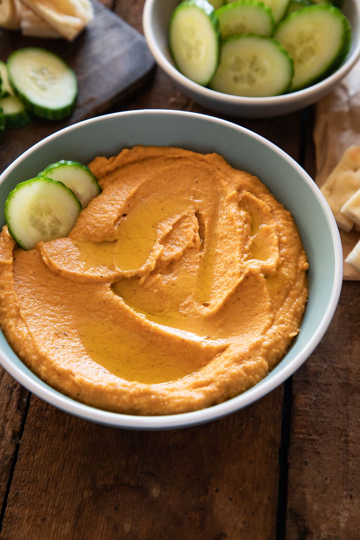 Sweet Potato Hummus in Bowl