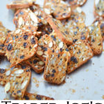 Trader Joe's Crackers Copycat Recipe. A fun Trader Joe's copycate recipe for delicious nut & seed crackers. These raisin crackers with rosemary are great on their own or with a spread!