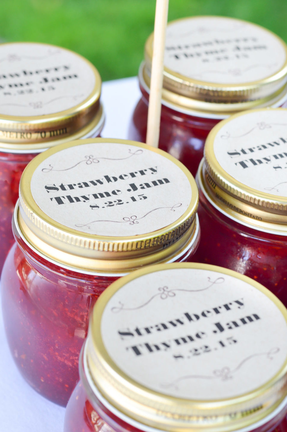 Strawberry Thyme Jam Recipe | Summer Produce Recipes