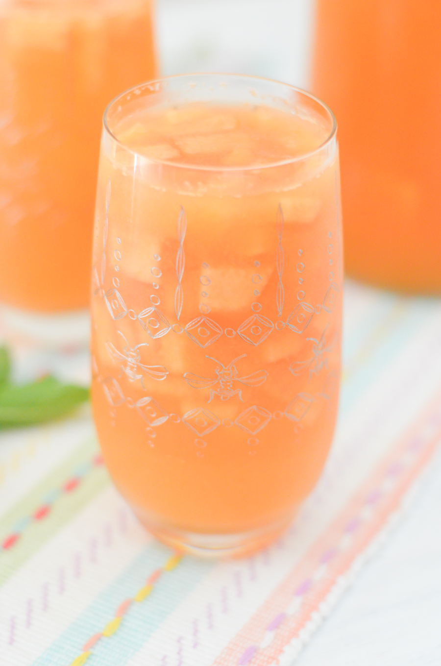 Cantaloupe Chardonnay Sangria | Summer Produce Recipes