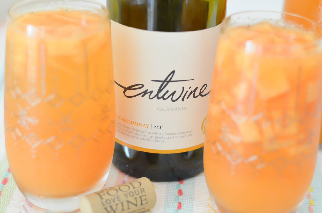 Cantaloupe Chardonnay Sangria