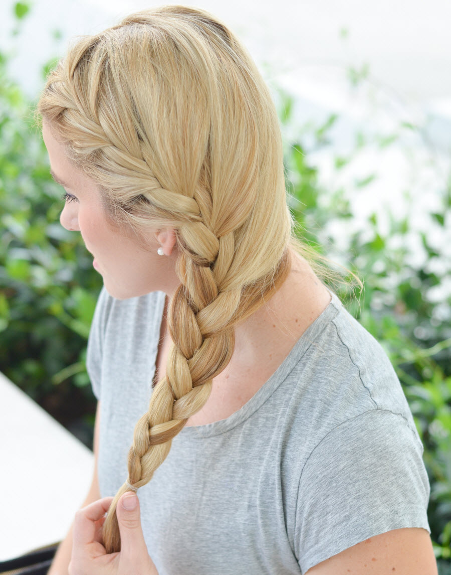 One-Sided Braid Tutorial w. Step-by-Step Photos | Luci's Morsels