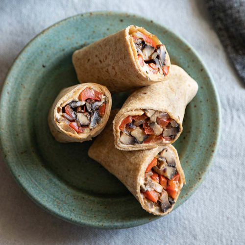 Roasted Paneer Hummus Wrap — The Global Vegetarian