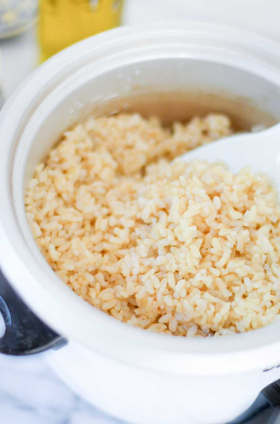 How to Make Best Rice in Rice Cooker Ratio w. Brown Rice + Quinoa