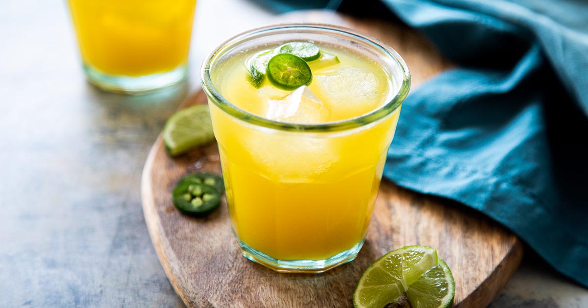 Mango Margarita on the Rocks