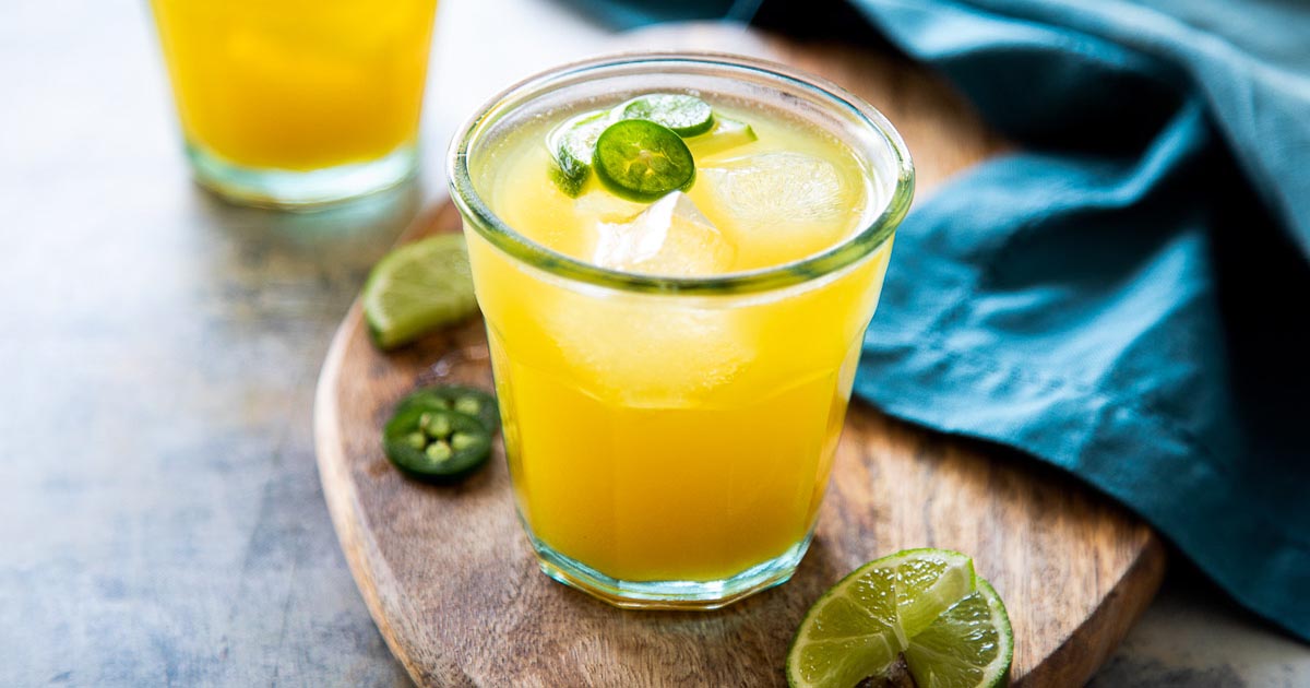 Mango Margarita on the Rocks