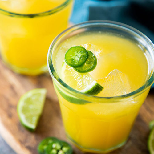 Mango Margaritas on Ice