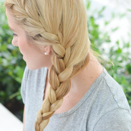 One Sided Braid Tutorial w. Photos