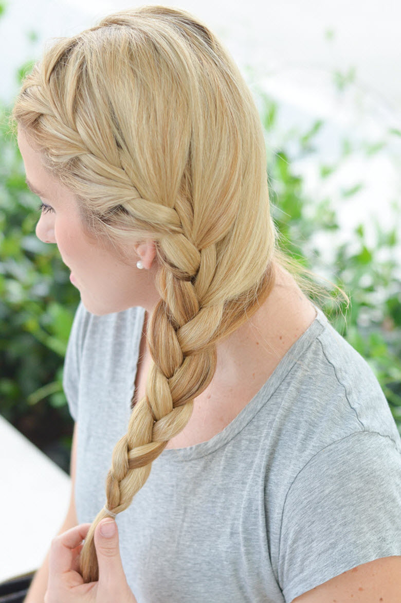 One Sided Braid Tutorial w. Photos