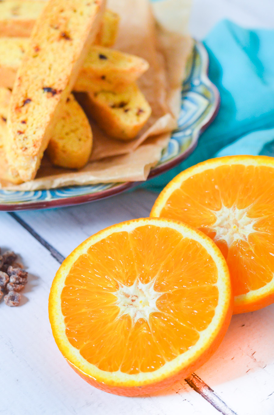 Homemade Orange Biscotti w. Dried Dates + Vanilla
