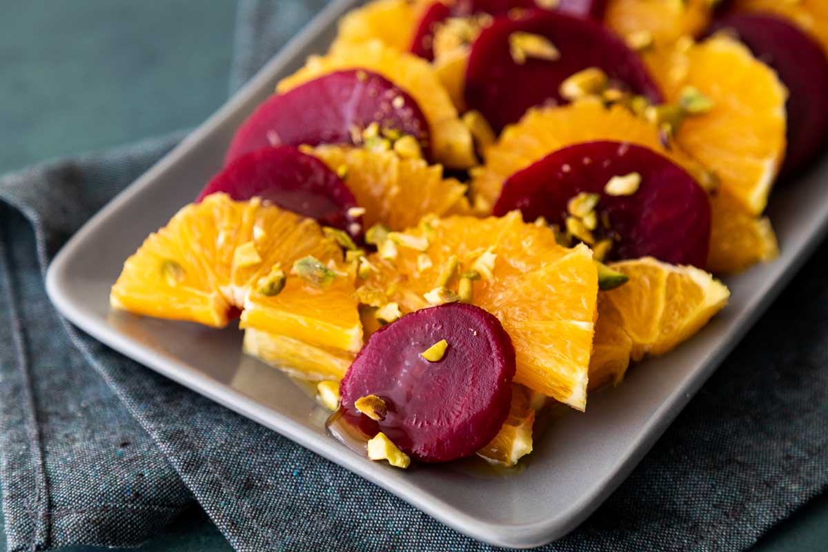 Beets with Orange Slices