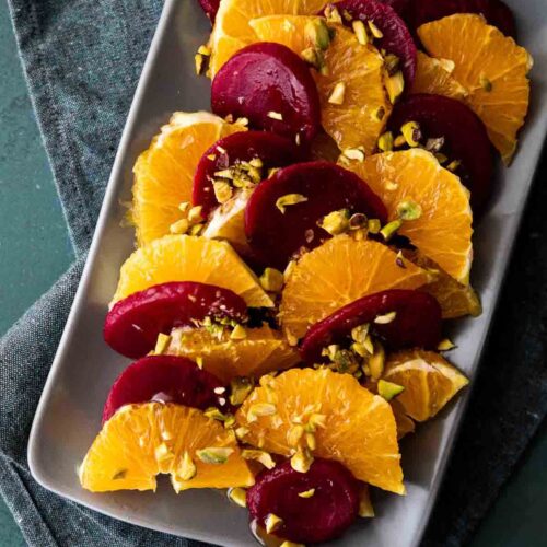 Beets with Orange Slices