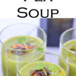 Quick + Easy Pea Soup without Ham - Vegan, Healthy. #LMrecipes #soup #peas #vegan #plantbased #healthy #dairyfree #foodblog #foodblogger #recipe