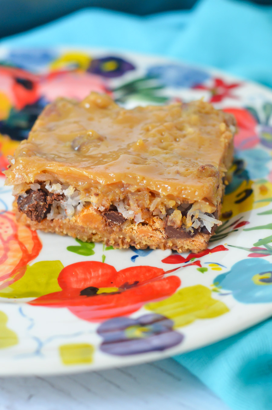 Dulce de Leche 7 Layer Bars - Magic Cookie Bars