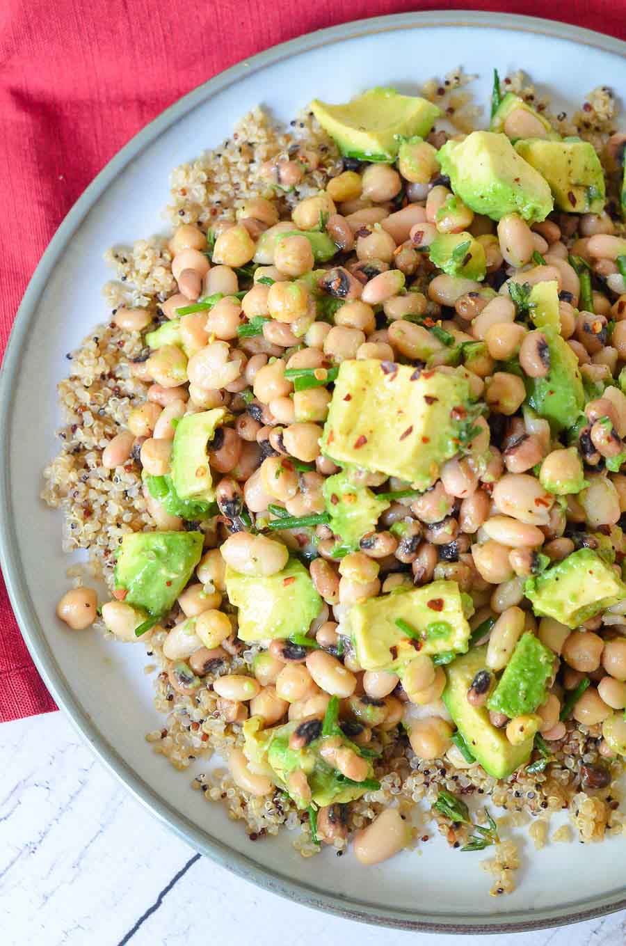 avocado chickpea salad - Vegan Recipe