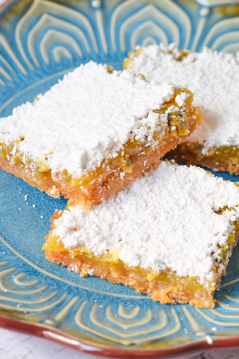 Passion Fruit Bars w. Graham Cracker Crust