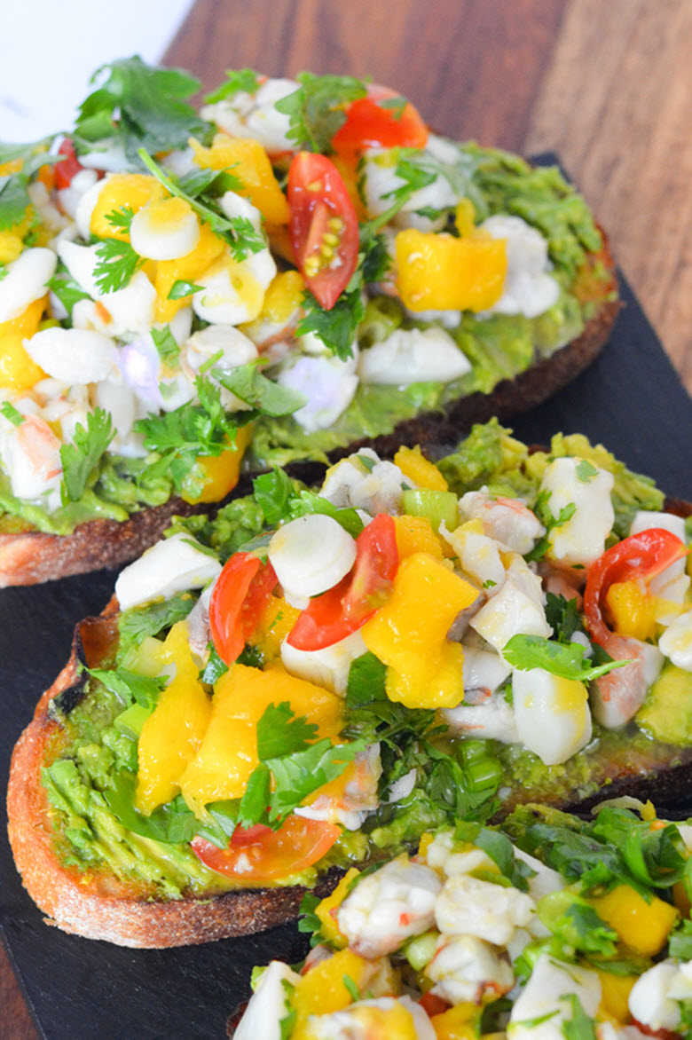 Ceviche Avocado Toast