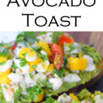 Ceviche Avocado Toast Recipe - No Cook Summer Brunch or Dinner Idea. Easy ceviche idea with a fun avocado toast recipe. #ceviche #avocado #avo #avocadotoast #shrimp #scallop #nocook #easydinner #pescetarian #dinner #entree #summerrecipes #lmrecipes