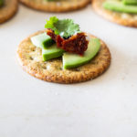 Avocado Crackers with Sun Dried Tomato