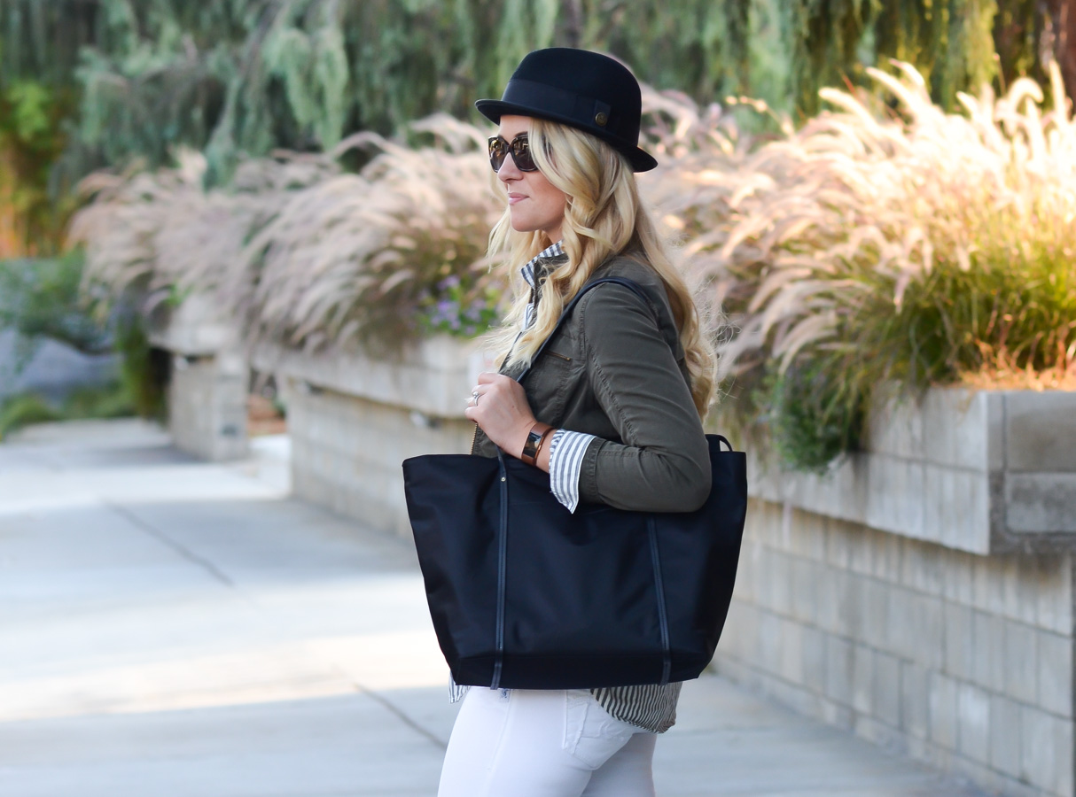 Best Travel Bags for Stylish Women. Chic Work Laptop Tote- Samsonite Lyssa Tote Review