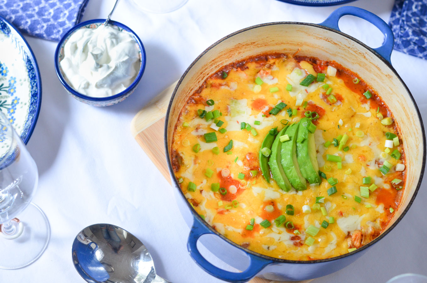 One Pot Mexican Casserole Weeknight Dinner w. Shredded Chicken and Rice/Quinoa