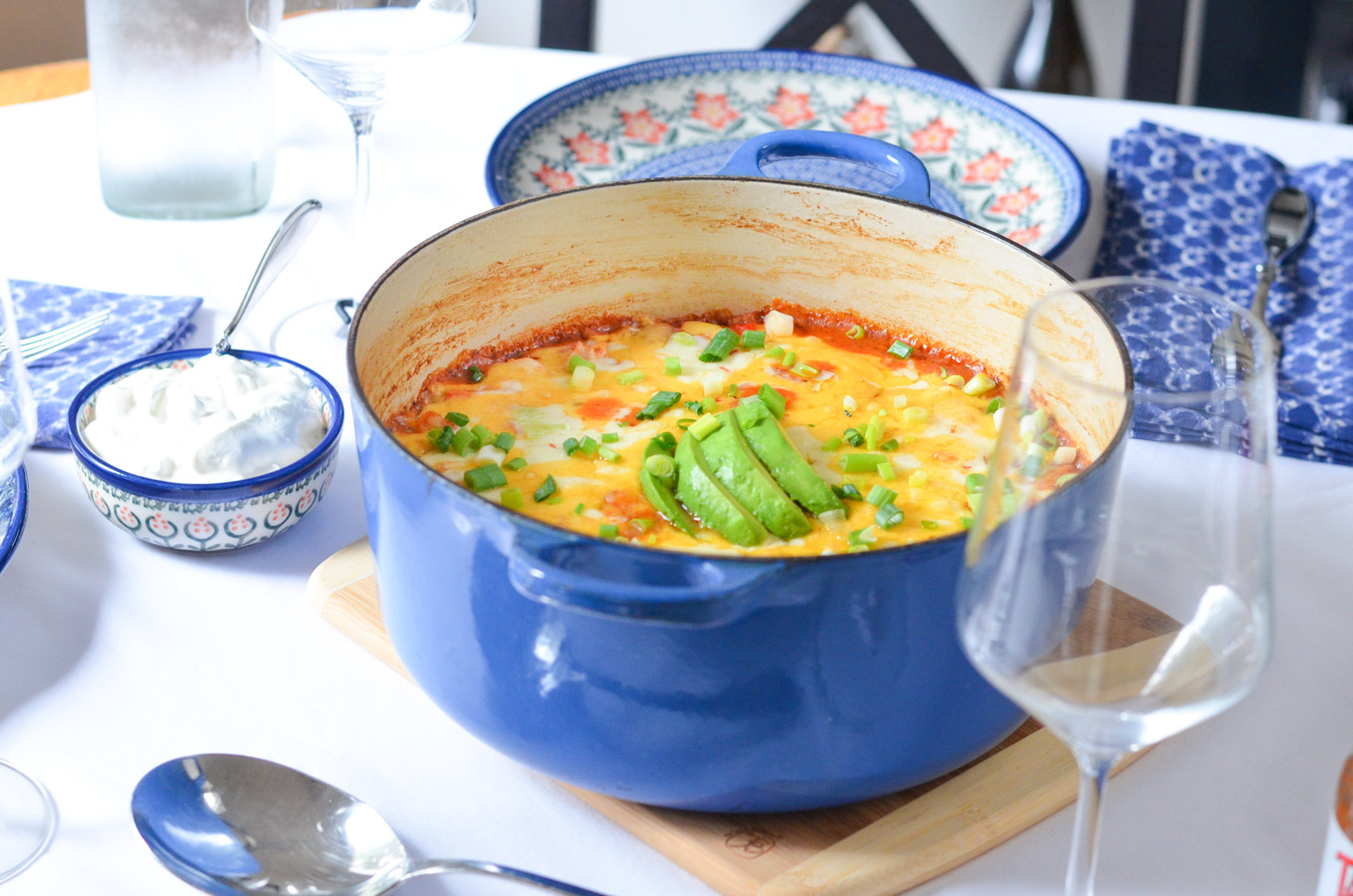 One Pot Mexican Casserole Weeknight Dinner w. Shredded Chicken and Rice/Quinoa