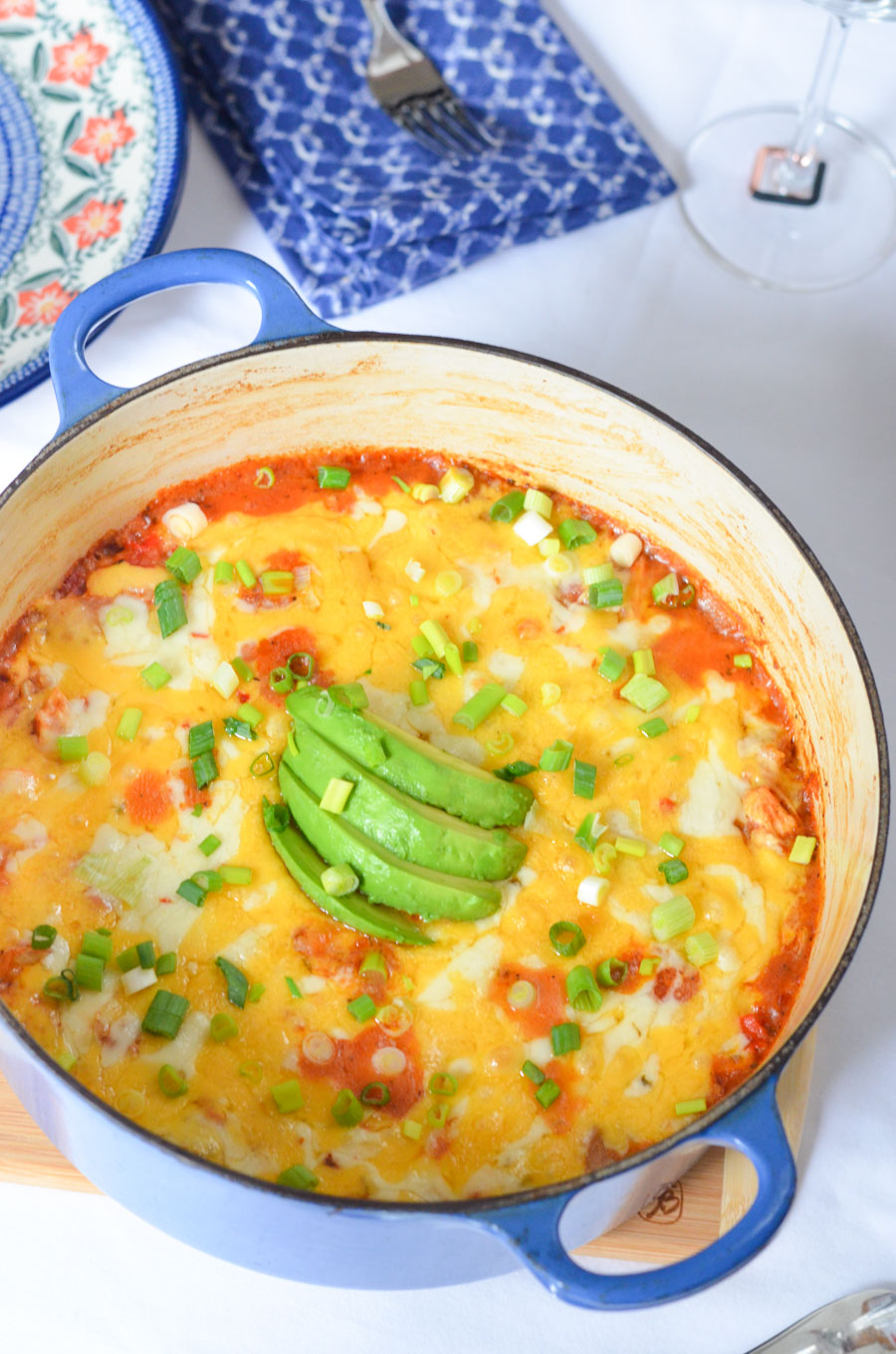 One Pot Mexican Casserole Weeknight Dinner w. Shredded Chicken and Rice/Quinoa