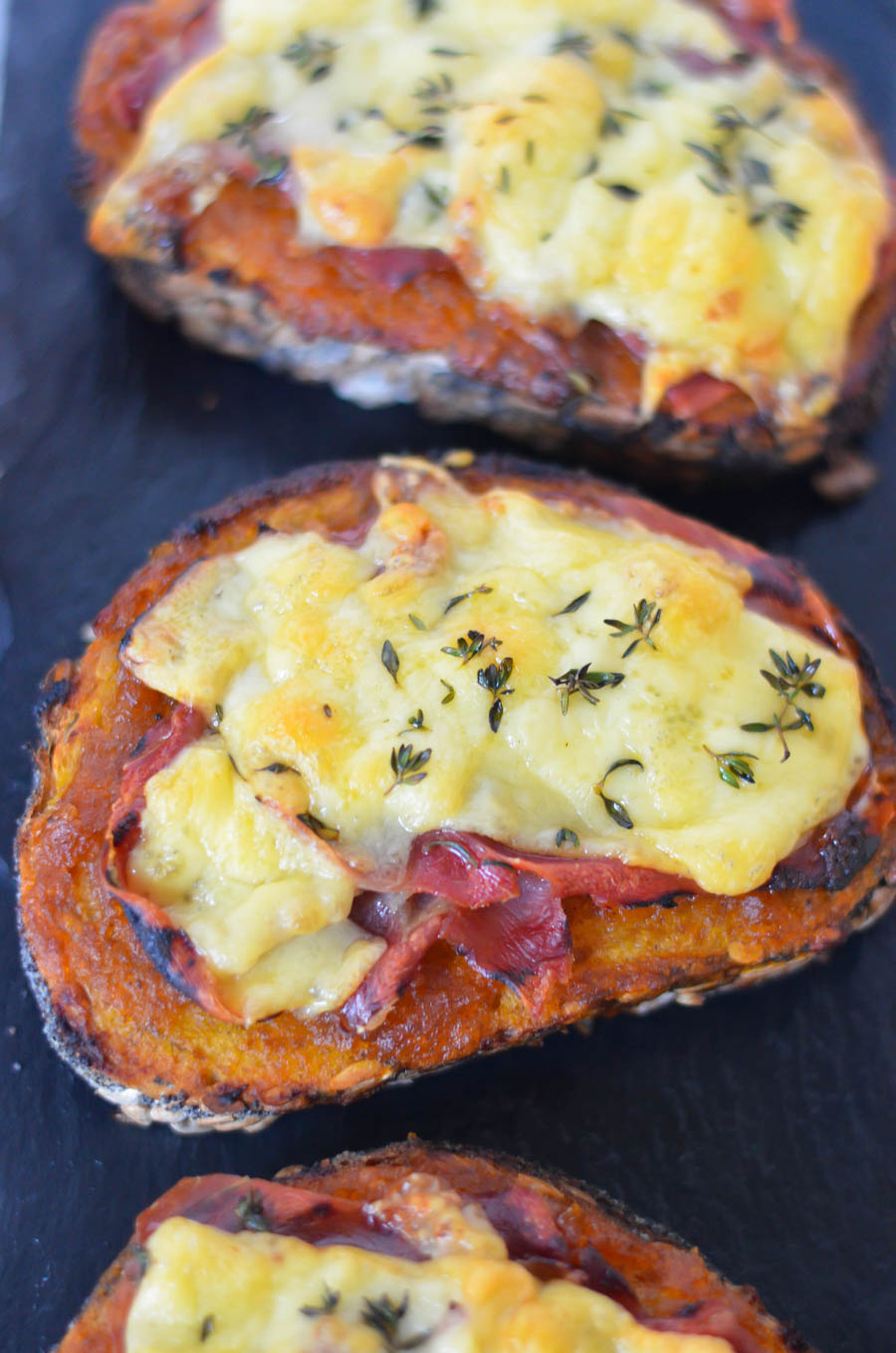 Pumpkin Butter Prosciutto Toast - Tartine w. Gouda Cheese Recipe