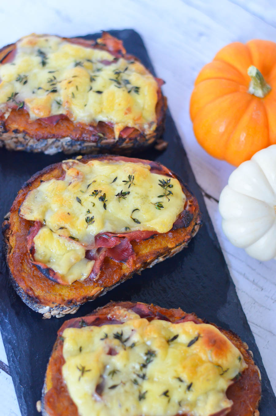 Pumpkin Butter Prosciutto Toast - Tartine w. Gouda Cheese Recipe