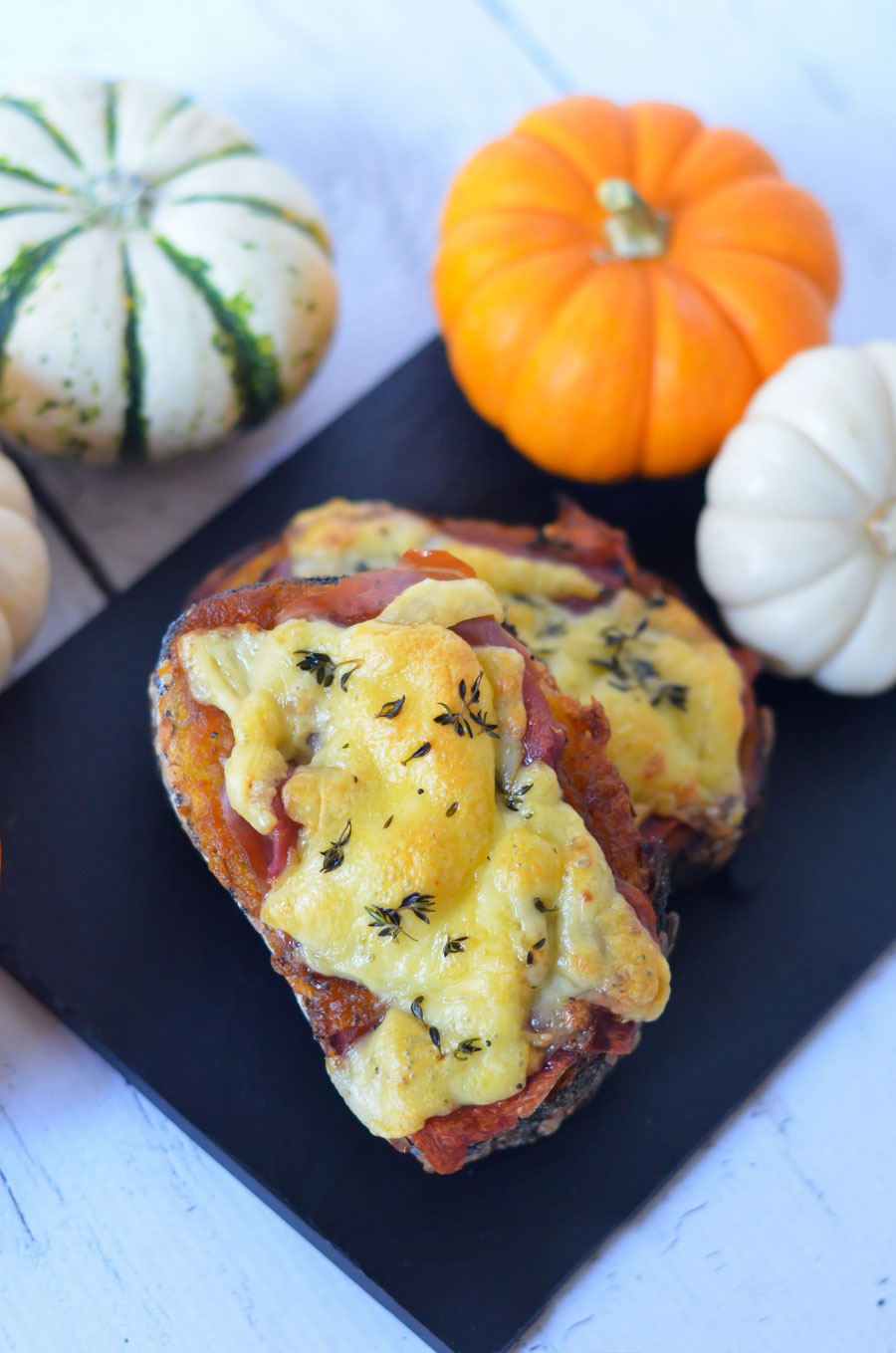 Pumpkin Butter Prosciutto Toast - Tartine w. Gouda Cheese Recipe