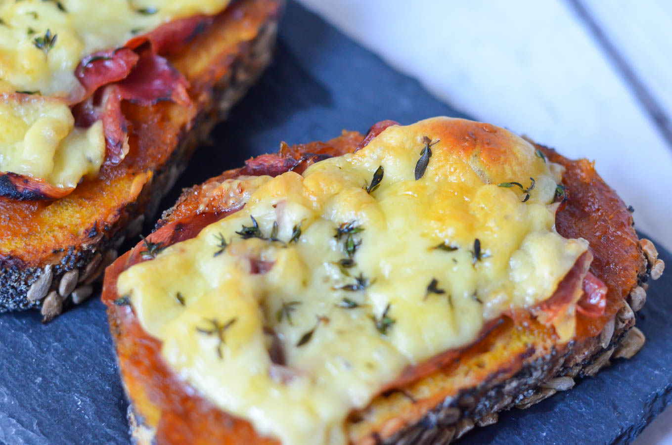 Pumpkin Butter Prosciutto Toast - Tartine w. Gouda Cheese Recipe