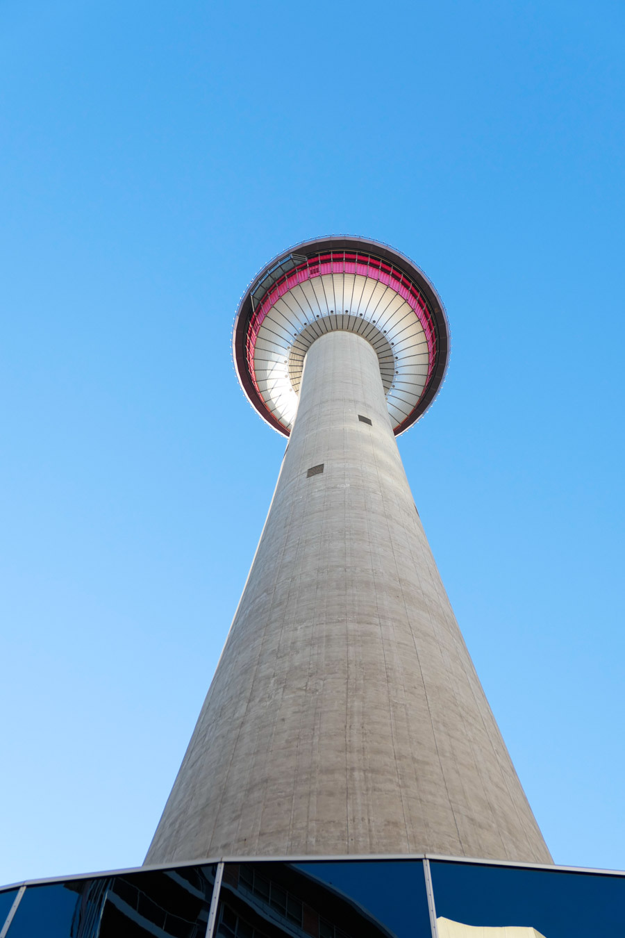 Looking Up at Calgary Tower