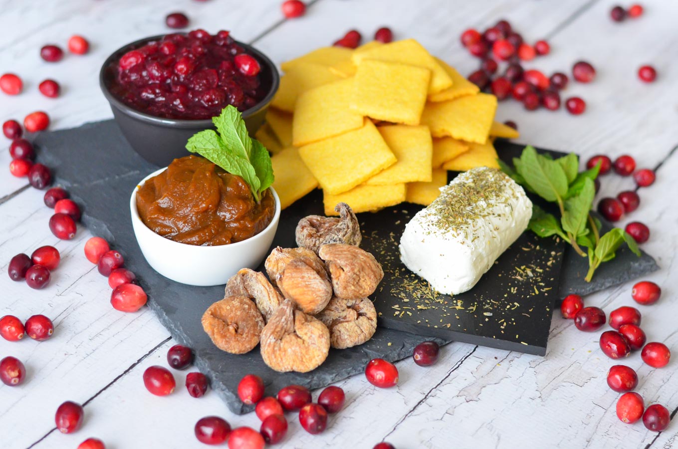 Cornbread Crackers + Pumpkin Butter Recipe - Thanksgiving Appetizer Board