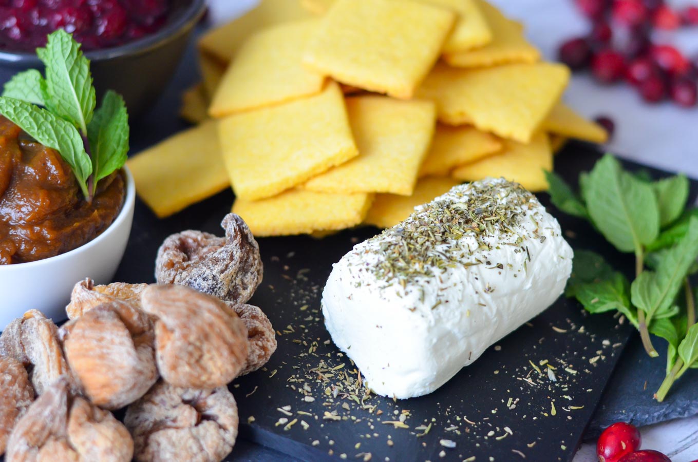 Cornbread Crackers + Pumpkin Butter Recipe - Thanksgiving Appetizer Board