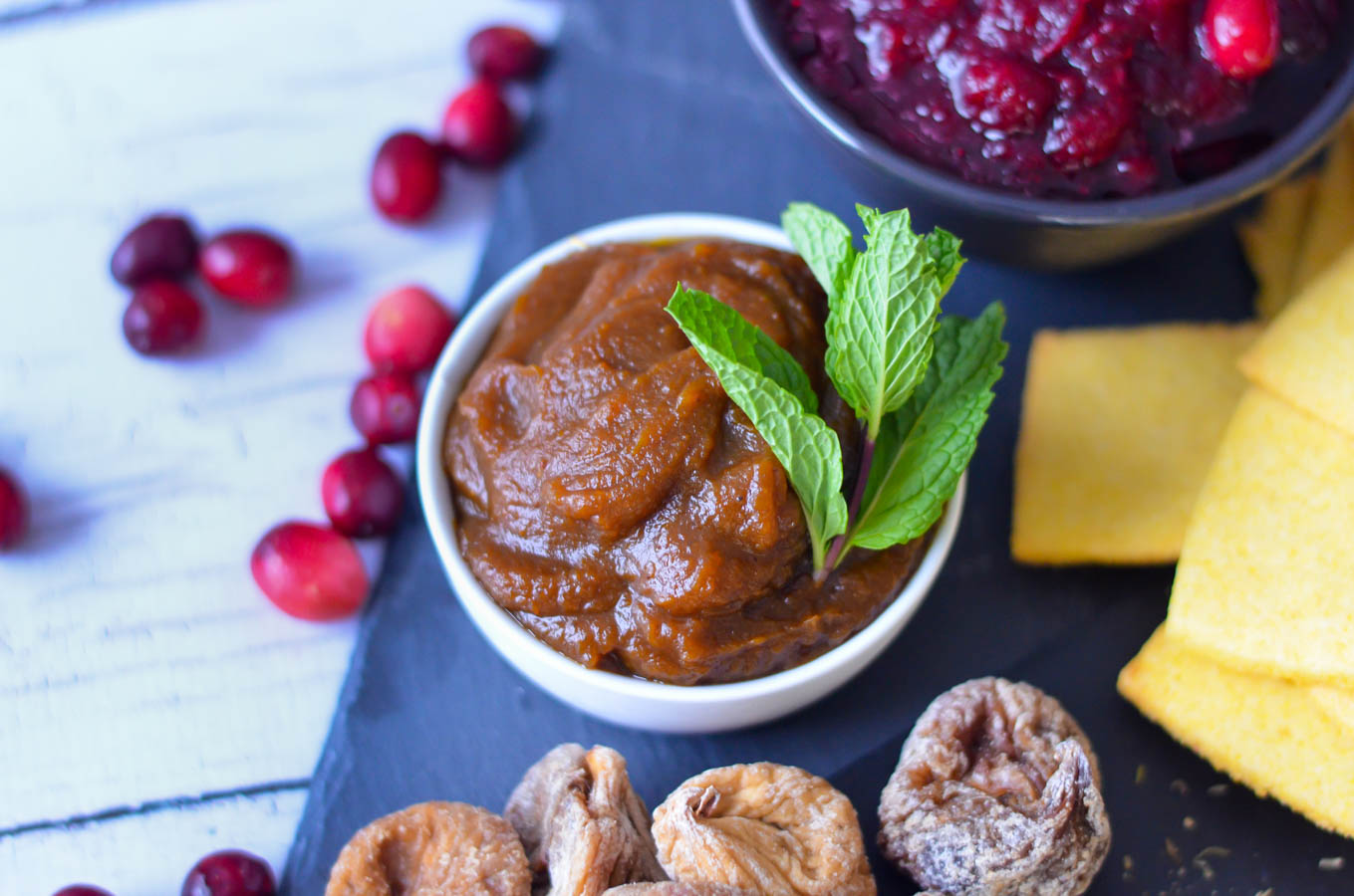 Cornbread Crackers + Pumpkin Butter Recipe - Thanksgiving Appetizer Board