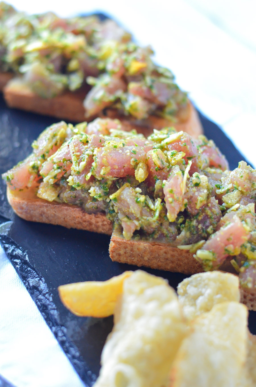 Tuna Tartare Toast Tartine - Zinque Cafe