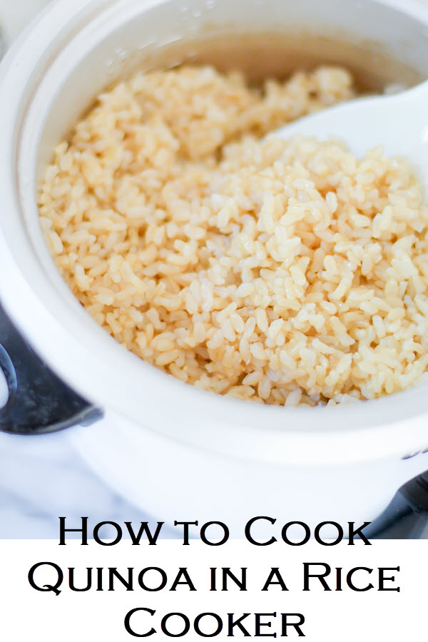 Rice in Rice Cooker Instructions (Brown Rice + Quinoa Too)