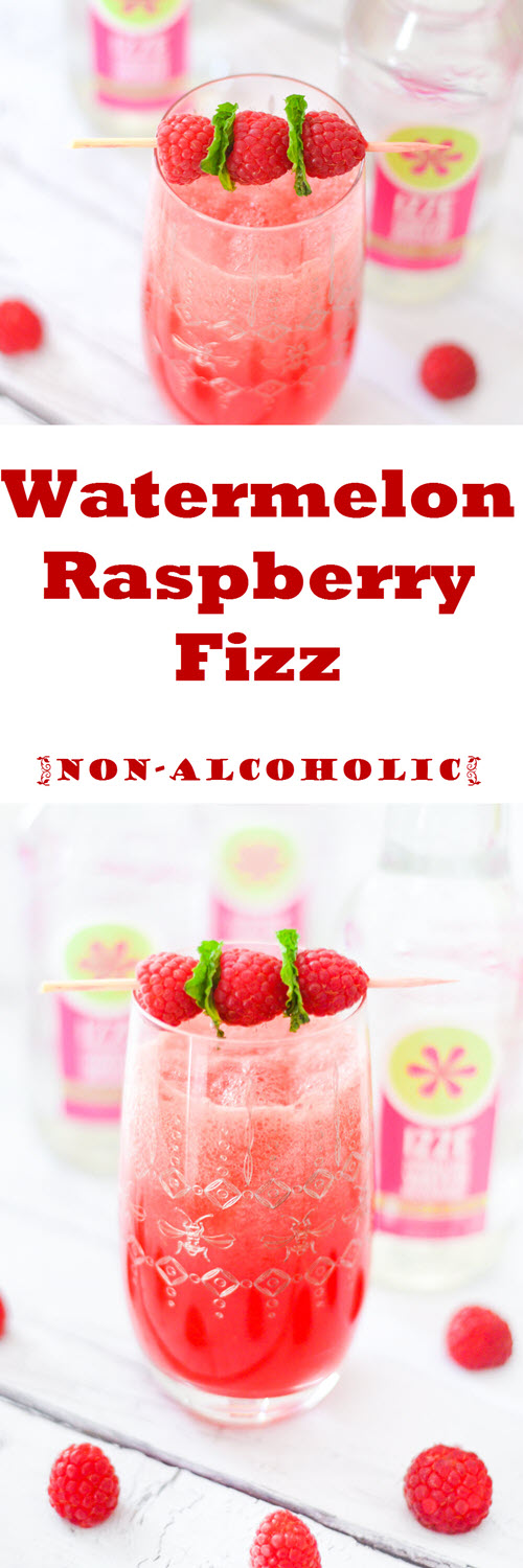 Watermelon Raspberry Fizz Drink. How to Make Watermelon Juice. Watermelon Raspberry Fizz Drink made with IZZE Raspberry Watermelon Sparkling Water. A fun summer mocktail everyone will love!